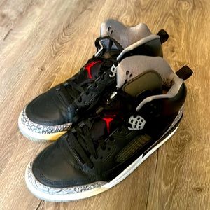 Nike Air Jordan Spizike OG Black Cement White Red Mens 11.5